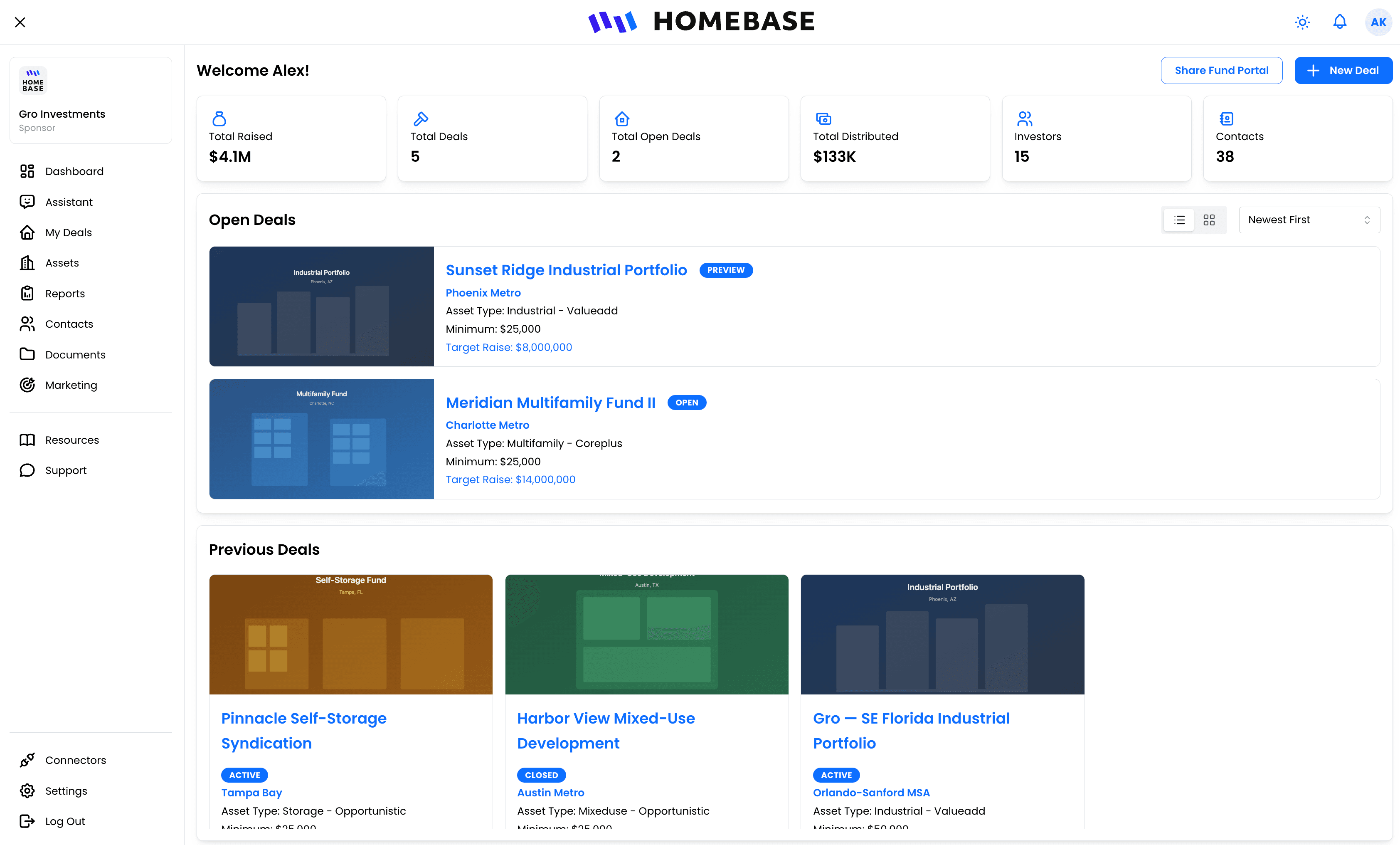 Plate · Fund overview dashboard